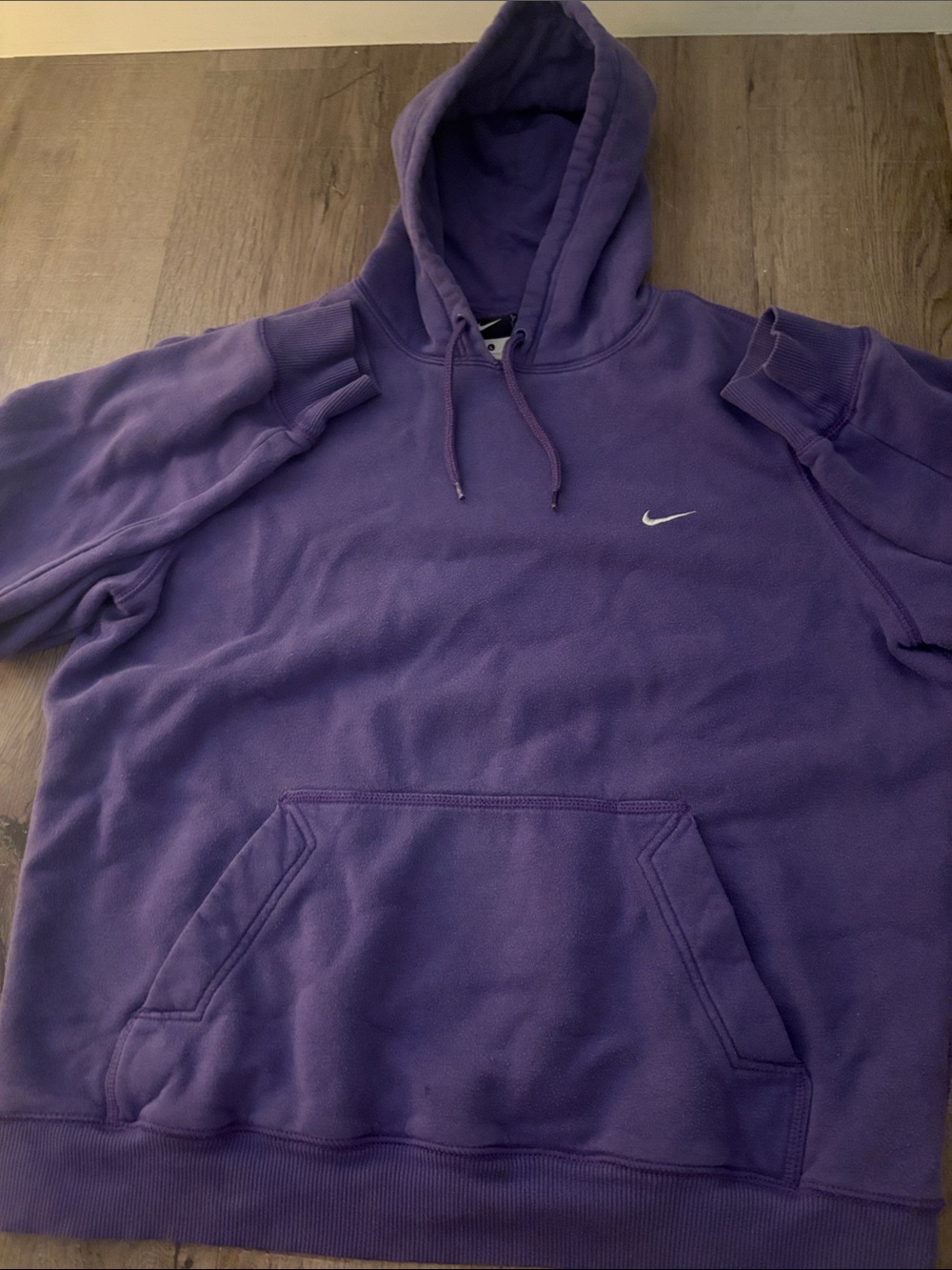 Nike Purple Pullover Hoodie with Swoosh
